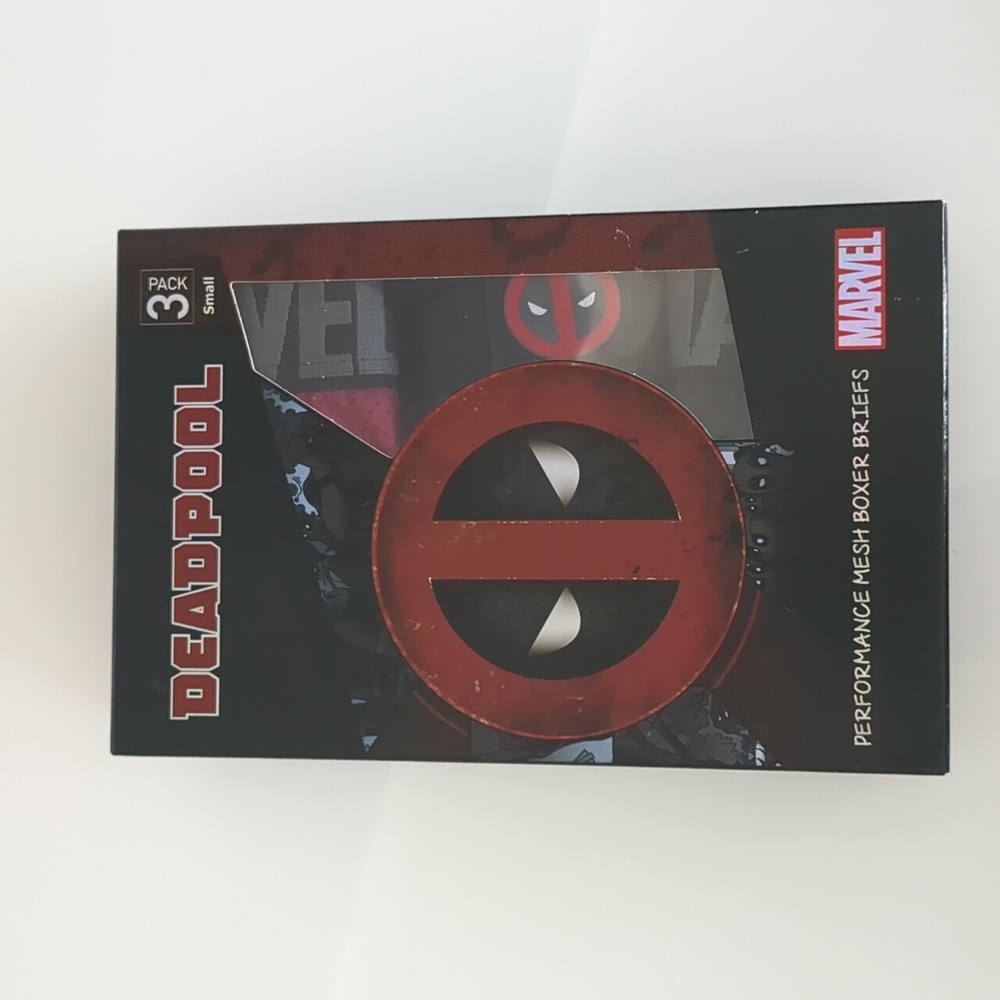 Marvel hero elite series Deadpool performance mesh boxer briefs 3 pack mens S